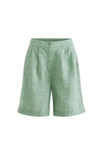 Tommy Hilfiger Shorts - LINEN PLEATED PULL ON SHORT green