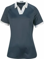 Callaway Womens Short Sleeve V-Placket Colourblock Odyssey Grey L Rövid ujjú póló