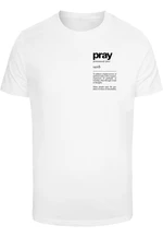 Men's T-shirt Pray Definition white