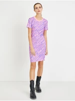 Light Purple Patterned Sheath Dress Versace Jeans Couture - Women