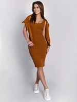 Women's pencil dress set with short oversize taba sweatshirt