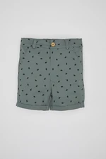 DEFACTO Baby Boy Cactus Patterned Gabardine Shorts