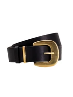 Black women's belt with buckle OCH BELLA