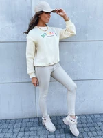 MONACO ladies oversize sweatshirt cream Dstreet