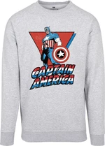 Captain America Tričko Crewneck Grey XL