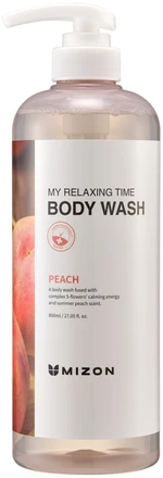 MIZON My Relaxing Time Body Wash úžasná broskev sprchový gel 800 ml