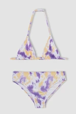 DEFACTO Girl's Tie-dye Patterned Bikini Set