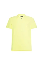 Tommy Hilfiger Polo tričko - TECH LINEN SLIM POLO žlté