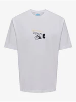 Men's White T-Shirt ONLY & SONS Disney - Men