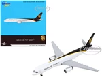 Boeing 757-200F Commercial Aircraft "UPS (United Parcel Service) - Worldwide Services" White and Dark Brown 1/400 Diecast Model Airplane by GeminiJet