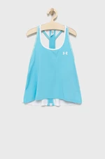 Dětský top Under Armour 1363374 tyrkysová barva