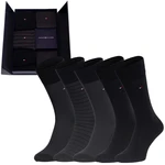 Pánske ponožky Tommy Hilfiger Tommy_Hilfiger_5Pack_Socks_701220144_002_Black