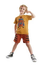 Denokids Super Tiger Boy's Summer T-shirt Shorts Set