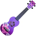 Mahalo Hibiscus Hibiscus Purple Burst Ukelele soprano