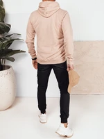 Men's beige sweatshirt with Dstreet print