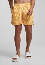 Men's Pattern Orange Swimwear with Pattern