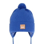 AGBO Boy's spring/ autumn hat blue Farel with pompom