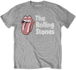 The Rolling Stones Tricou Scratched Logo Unisex Gri 2XL