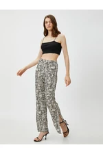 Koton Elastic Waist Trousers Light Flare