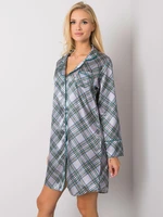 Grey long-sleeved nightgown