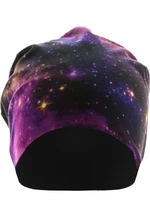 Printed Jersey galaxy cap/black