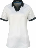 Callaway Womens Short Sleeve V-Placket Colourblock Brilliant White L Polo košile