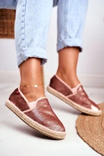 Női Espadrilles Fonott Sole Pink Big Star DD274A163