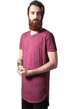 Long Back Shaped Spray Dye Tee Burgundy