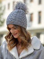 Dark gray winter hat