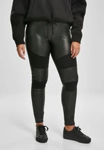 Women's faux leather leggings black