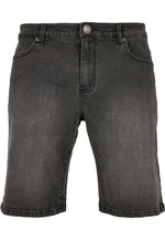 Relaxed Fit denim shorts in genuine black washed