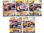 "Drag Strip" 5 piece Set "Car Culture" Series Diecast Model Cars by Hot Wheels