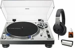 Audio-Technica Bedroom DJ Promo Silver SET Silver Gramofon DJ