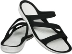 Crocs Women's Swiftwater Sandal Black/White 34-35