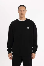 DEFACTO Oversize Fit Printed Long Sleeve Sweatshirt