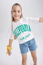 DEFACTO Girl Oversize Fit Short Sleeve T-Shirt