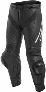 Dainese Delta 3 Black/Black/White 54 Motorrad Lederhose