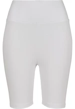 Women's high-waisted cycling shorts white