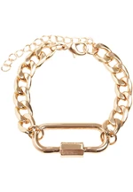 Gold bracelet with clasp