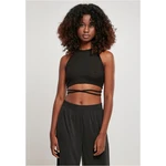 Women's trapezoidal cropped top black