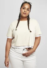 Women's Full Double Layered Tee whitesand/white