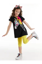 Denokids Girls' Tunic Suit Zebracorn Black