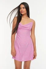 Trendyol Viscose Super Mini Dress with Fuchsia Straps