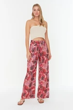 Trendyol Burgundy Belted Trousers