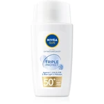 Nivea Sun Triple Protect ľahký hydratačný krém na opaľovanie SPF 50+ 40 ml