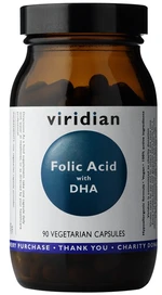 VIRIDIAN Folic Acid with DHA 90 kapsúl