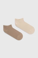 Ponožky Calvin Klein dámské, béžová barva, 701218772
