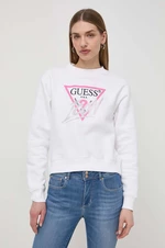 Mikina Guess dámská, bílá barva, s aplikací, W4RQ96 KB681