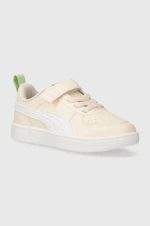 Dětské sneakers boty Puma Rickie béžová barva