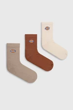 Ponožky Dickies 3-pack pánské, béžová barva